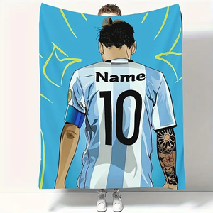 カスタムバスケットボール選手の名前と番号フランネルブランケット、パーソナライズされたさまざまな画像、適切なギフト - Product Image 3