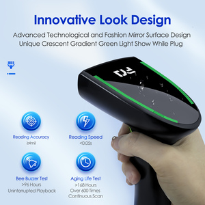 FYJ, escáner de código de barras de superficie de espejo, USB 2,0, lector de código de barras láser 1D de mano con cable, escáner para pago móvil POS - Product Image 2