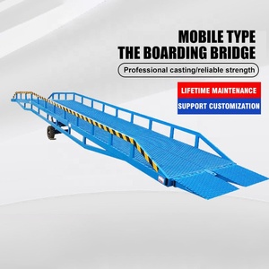 6-15ton hydraulique flottant quai niveleur Mobile embarquement pont remorque cour conteneur chariot élévateur Portable 8t mobile quai rampe - Product Image 4