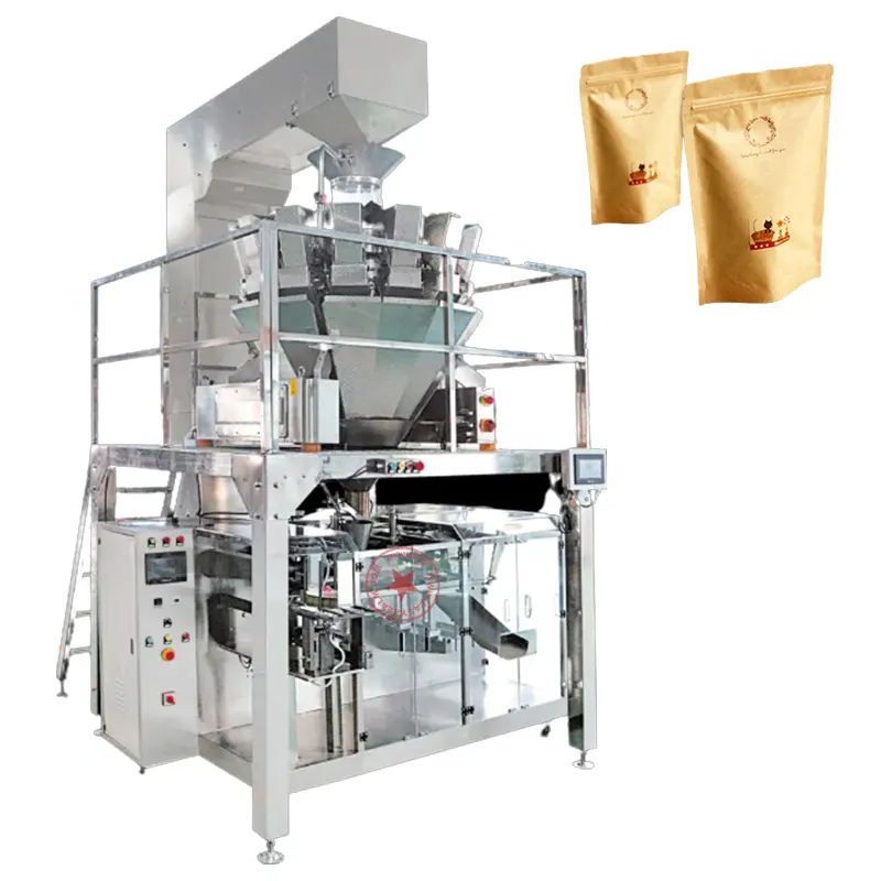 Multi-function Spout Doypack Filling Sealing Packaging Machines Automatic Premade Zipper Pouch Ziplock Bag Packing Machine