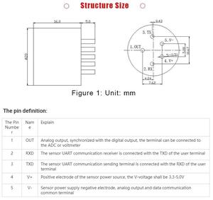 DTS- GH-<strong>CO2</strong> Ndir <strong>Co2</strong> Gas <strong>Sensor</strong> Ndir Carbon Dioxide <strong>Sensor</strong> Ndir <strong>Co2</strong> <strong>Sensor</strong> Module - Product Image 3