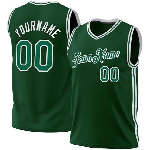 Vert foncé - blanc et vert Kelly