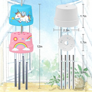 Giáo dục đồ chơi tự làm quà tặng làm cho của riêng bạn bằng gỗ vườn tre chuông gió chuông Giáo Dục Vẽ Đồ chơi - Product Image 4