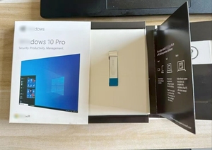 Caja de venta al por menor USB Win 10 Pro con licencia de por vida 100% Activación en línea Global Código clave Win10 Software MS Paquete completo en stock