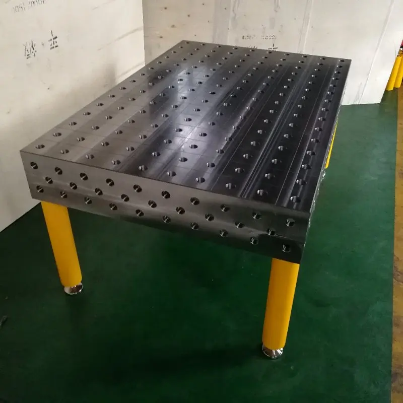Mesa de soldadura 3D D28 D16, mesa de soldadura de fundición de acero