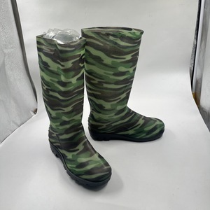 พีวีซีพลาสติกความปลอดภัย Gumboots ผู้ชายเข่าสูงพรางรองเท้ากันฝนกันน้ํา - Product Image 5