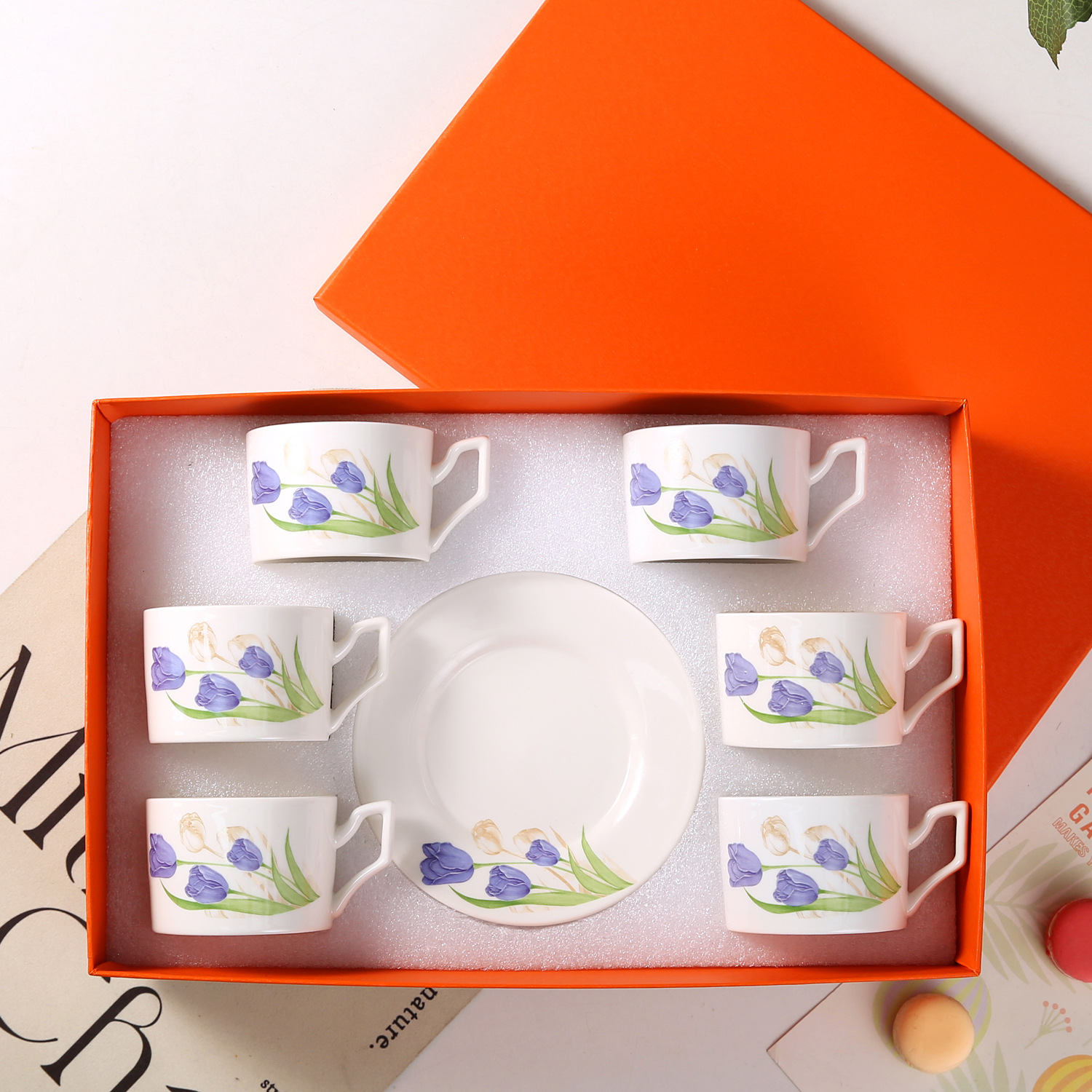 Type a 6 cups and 6 dishes (16 sets per box) - 230ml