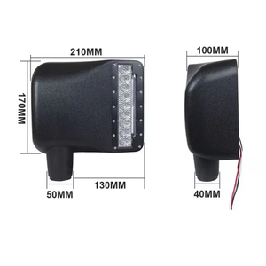 Nắp gương chiếu hậu phía sau xe hơi có tín hiệu rẽ cho xe <span class=keywords><strong>Jeep</strong></span> <span class=keywords><strong>Wrangler</strong></span> JK jku 2007 2018 vỏ gương chiếu hậu - Product Image 3