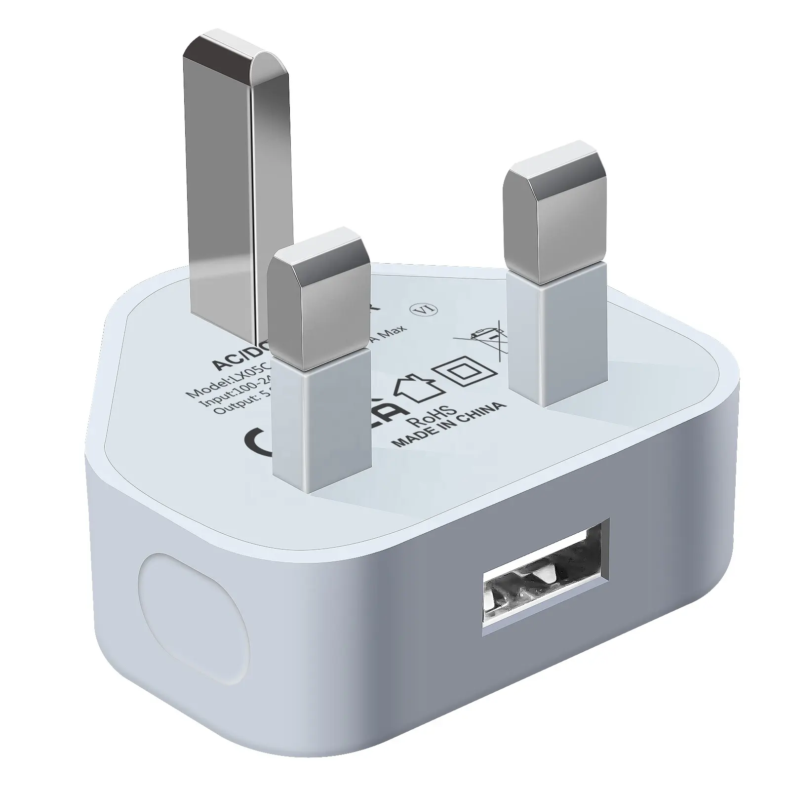 Adaptateur de chargeur uk 3 broches usb 1a 5v à port unique usb mural voyage chargeur adaptateur d'alimentation 5w usb ce chargeur pour nokia pour iMac