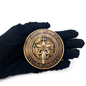Free <strong>Sample</strong> Customization Design 3D Carving Retro Metal Brass Bronze Commemorative <strong>Coin</strong> Customization Challenge <strong>Coin</strong> - Product Image 1