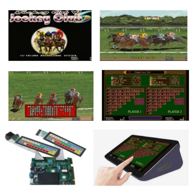 Jockey Club VI arcade game machine