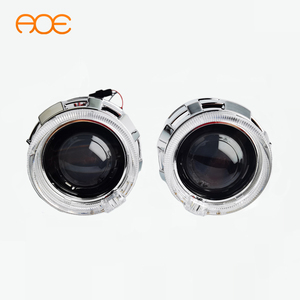 Mini KingKong kefenlerle 2.5 inç beyaz ışık kılavuzu melek gözler bi led projektör lens kiti - Product Image 3