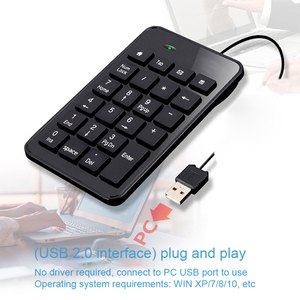 Teclado de calculadora mini USB portátil directo de fábrica, teclado numérico mini USB.