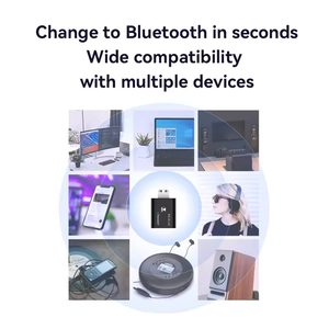 用于音频视频的2合1 USB 5.0适配器，用于蓝牙5.3接收器发射器3.5用于接收的女性塑料车辆接收器