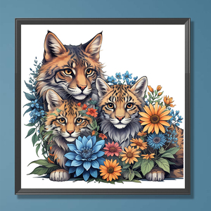 1PC DIY 5D ACrílico Pintura Diamante Suit 30X30cm Modern Cross Stitch Imagem Civet Cat Full Art Craft Bordado Decoração da parede - Product Image 2