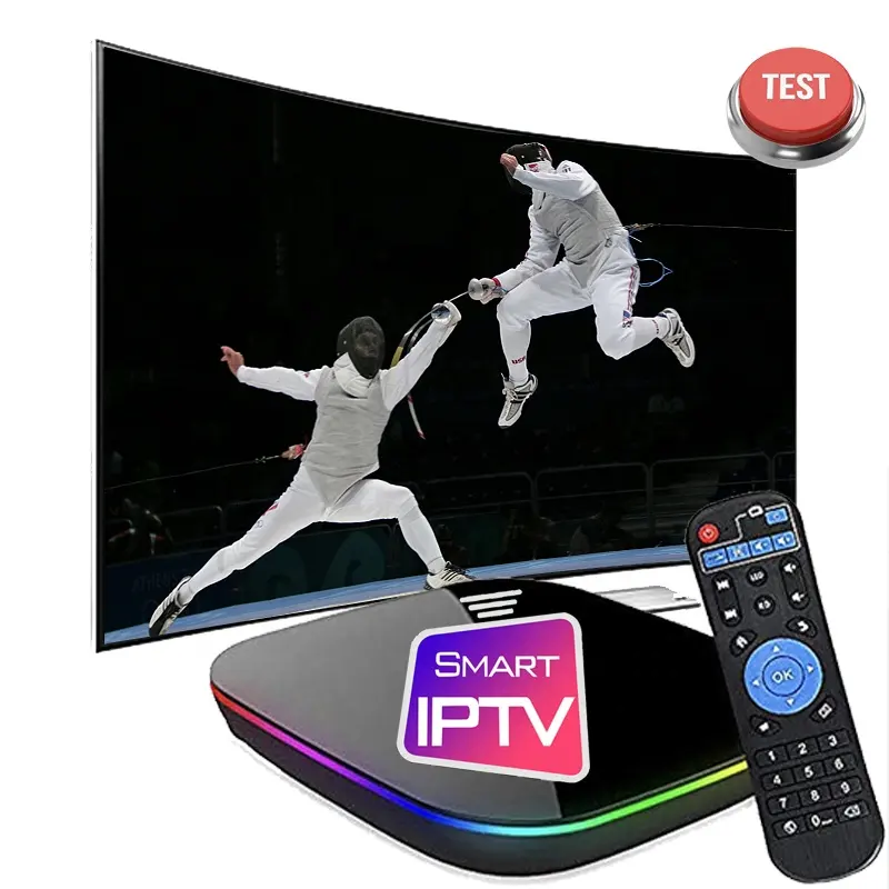 IPTV sem teste de buffer Smart IP-TV personalizado OEM melhor caixa de TV Android 4K online tv 4K painel de IPTV ott