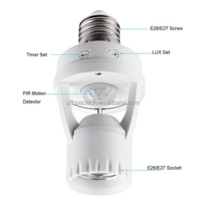 Enchufe de luz con Sensor de movimiento, interruptor de luz con Sensor de movimiento inteligente E27 PIR, adaptador de portalámparas con tornillo E26, interruptor de Sensor infrarrojo - Product Image 5
