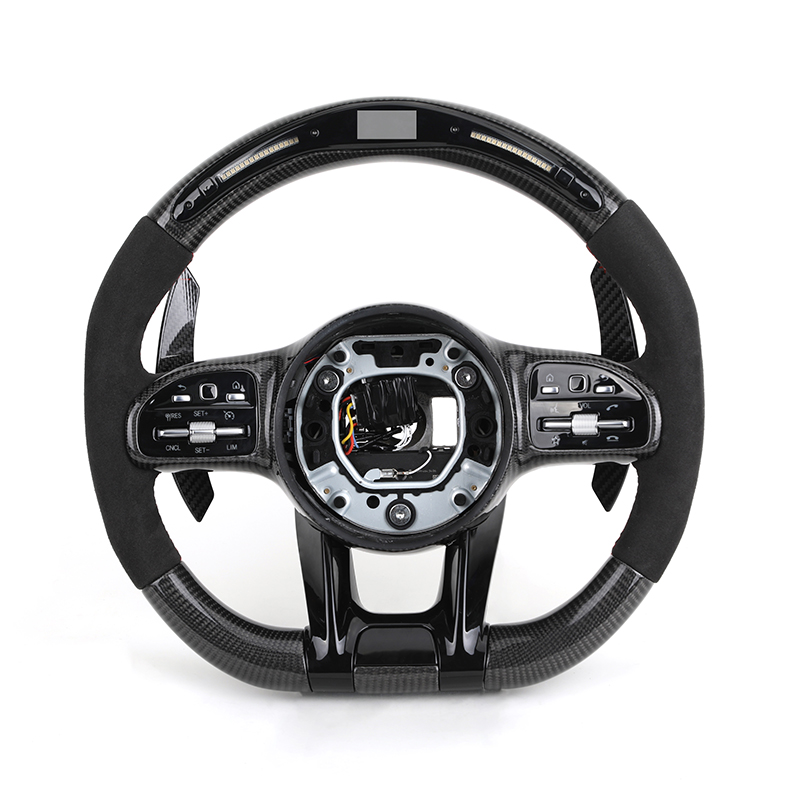 Moitié Alcantara + Fibre de carbone + LED