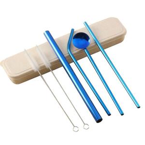 BPA免费304不锈钢吸管干净刷勺套装带彩盒包装 - Product Image 2