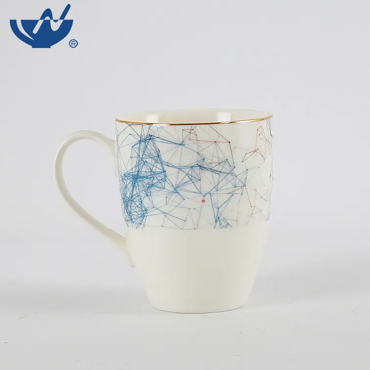 Feihuada — tasse à café en céramique avec motif géométrique en porcelaine, gobelets pour le lait, personnalisable, vente en gros