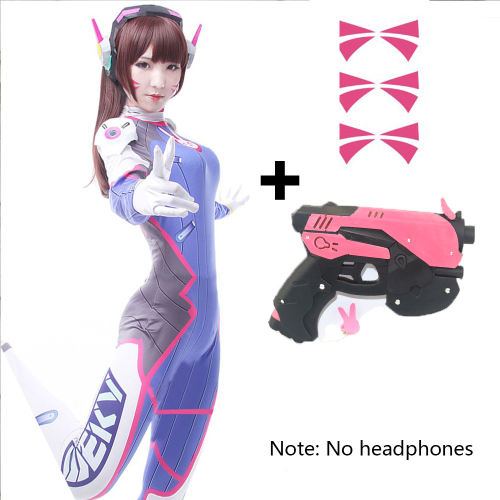 Ropa más pistola violeta.