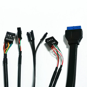 Werkseitig Diy Mini-Computer gehäuse Dual-USB-Buchse 3.0/2.0 HD Audio TYP C-Schnitts telle USB-Datenkabel auf der Vorderseite - Product Image 4