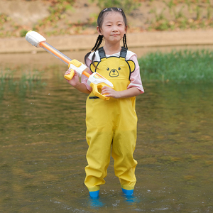 GUYISA รองเท้าบูทกันฝนสำหรับเด็ก, รองเท้ากันฝนสำหรับเด็กกันน้ำน้ำหนักเบากันลื่นใช้ซ้ำได้ - Product Image 2