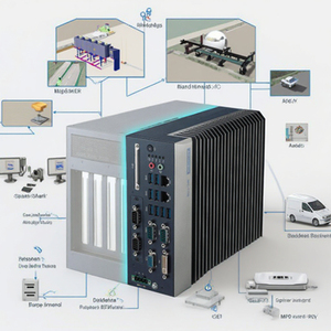 Computadora industrial Advantech CE FC IPC para gestión inteligente del tráfico 6th/7th I3/I5/I7 Linux PC integrada sin ventilador - Product Image 1