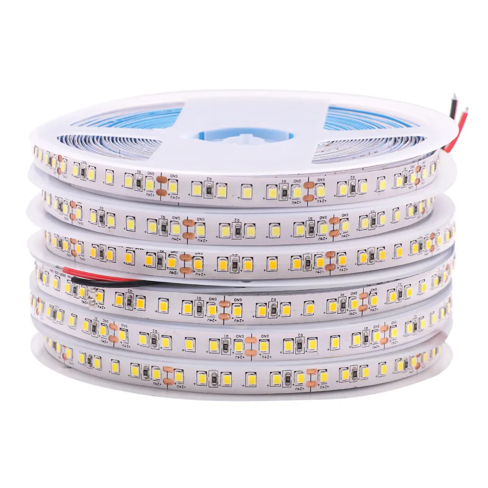 24V 2835 LED şerit 5m 10m 15m 20m led ışık şerit 60/120/240/480 LED doğal beyaz/sıcak beyaz/soğuk beyaz ev dekorasyon