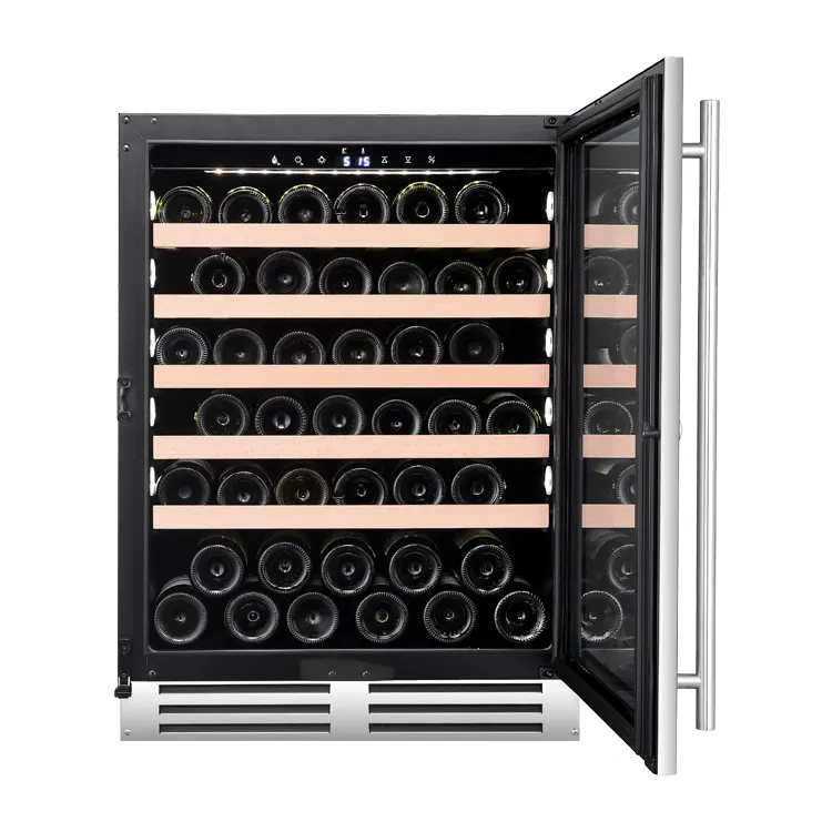 Termostato di controllo dell'umidità frigorifero orizzontale refrigeratore per vino cantina distributore di vino macchina nera elettrica per uso domestico 110