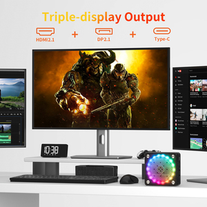 AWOW迷你游戏电脑AMD R7 (8C/16T，最高5.1GHz)，AI迷你电脑32gb DDR5(5600Mhz) 双通道1TB迷你电脑 - Product Image 5
