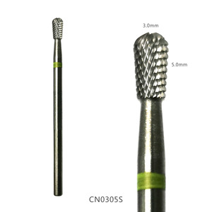 HYTOOS高品质硬质合金指甲钻头新产品角质层钻头3/32 “旋转修指甲刀凝胶去除指甲配件