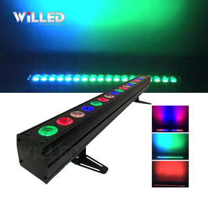 WILEED sahne ışık 18x10w Led piksel çubuk yıkama RGBW led düz Bar duvar yıkayıcı ışık bireysel piksel kontrol yıkama çubuğu doğrusal - Product Image 1