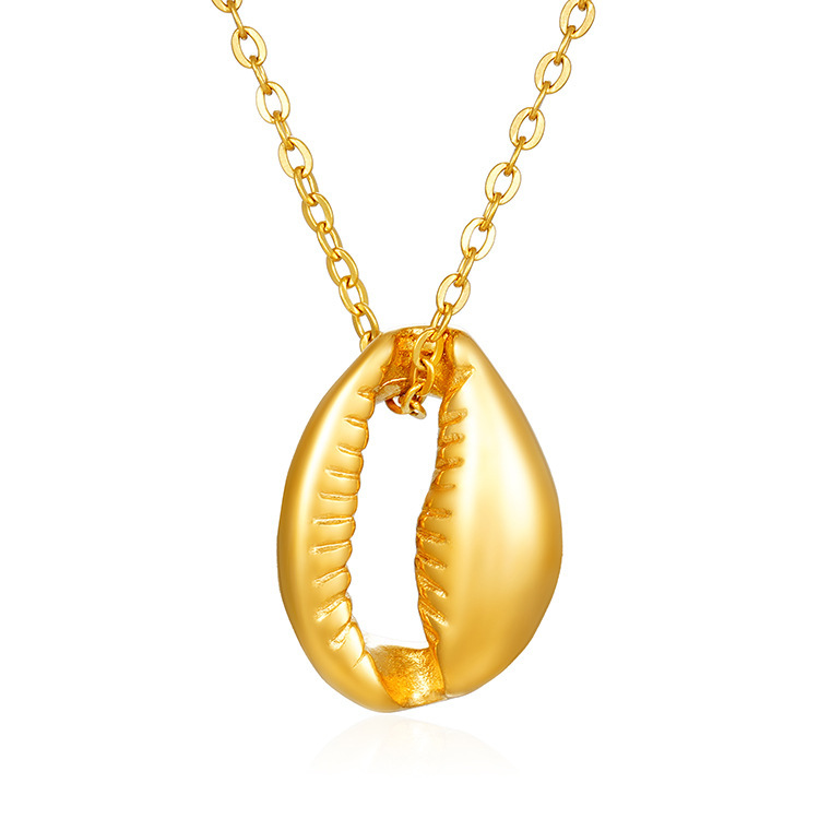 Shell necklace gold ms-544
