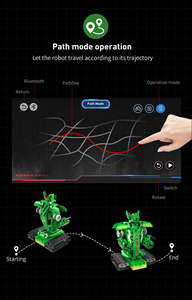 5 in 1 APP RC Robot di programmazione di controllo DIY Robot di deformazione giocattoli Robot dinosauro elettrico blocchi di costruzione per i bambini - Product Image 5