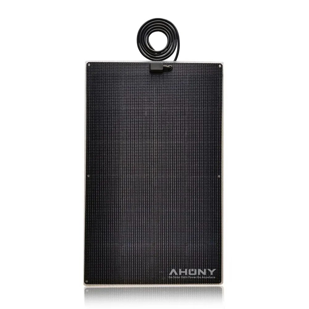 Camine sobre paneles solares fotovoltaicos de grado marino, celda mono de contacto trasero de 130W para techo de RV, área plana, reloj de estrellas por la noche, tendido en la cubierta del barco