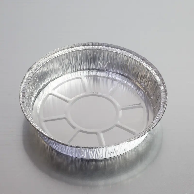 Wholesale Round Aluminium Foil Container 8 Inch Pans Food Aluminum Foil Container for Kitchen