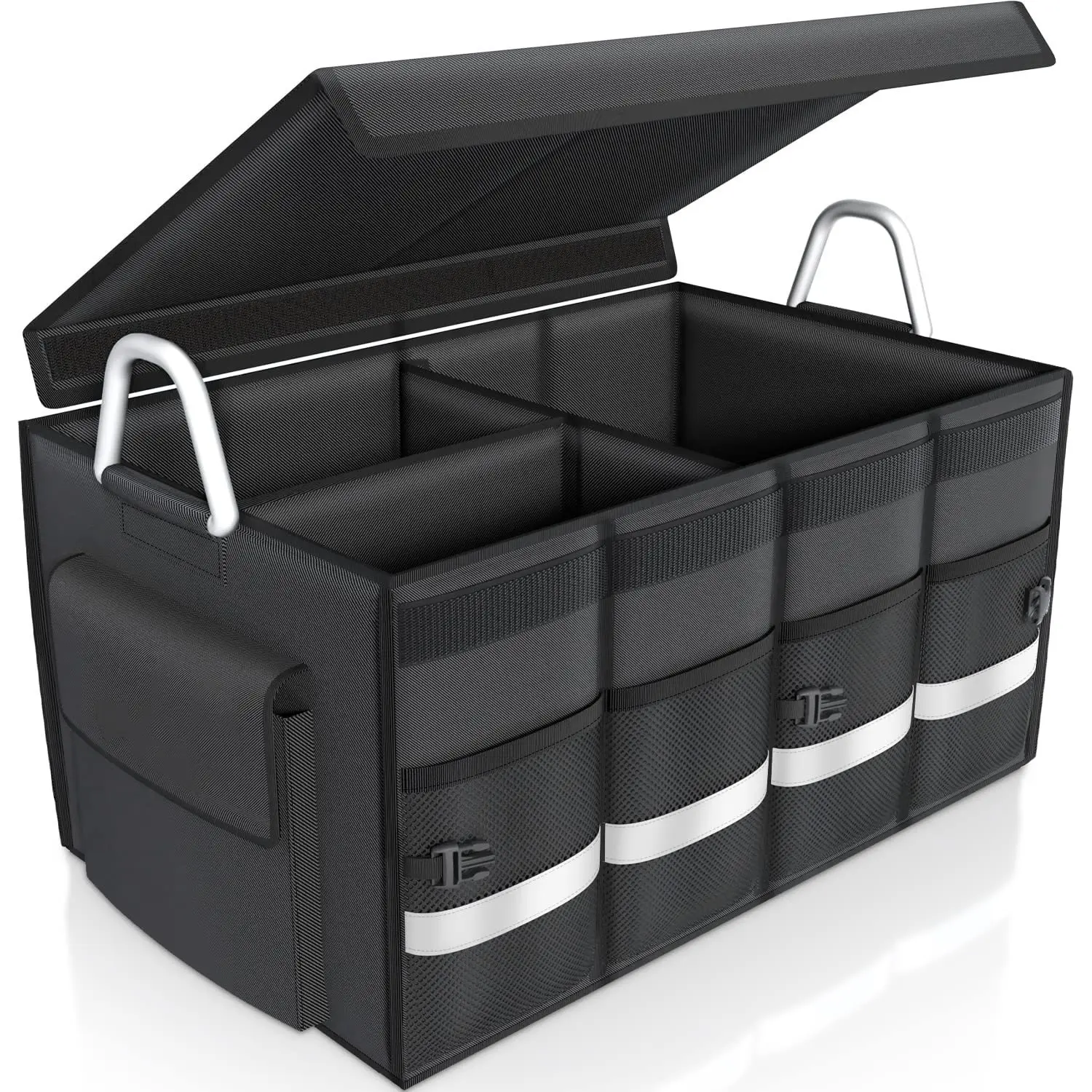 Индивидуальный Черный Многофункциональный складной органайзер для багажника автомобиля большой емкости огромный ящик для хранения автомобиля