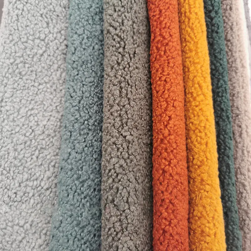 Plush Teddy Bear Sofa Fabric Supplier Textile Fabric for Cover Upholstery Sofa