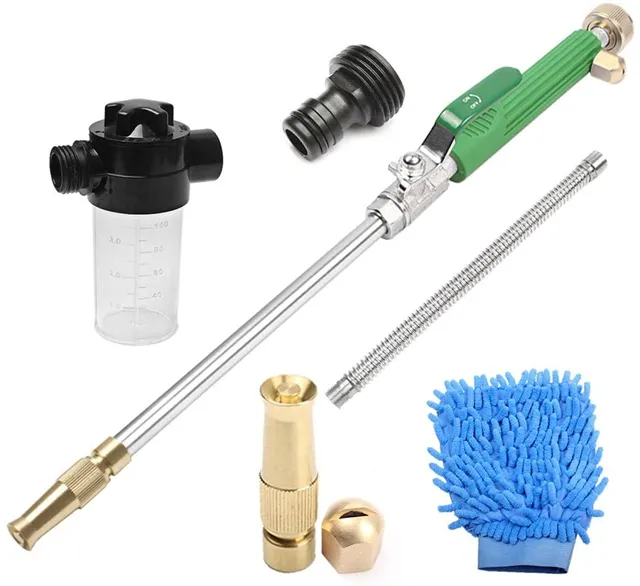 Yet Car Washer, High Pressure Power Hose Nozzle Wand Glass Window Cleaning Sprayer Extendable Home Garden Car Water Washing
