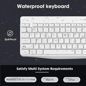 KOORUI Office Game <strong>Keyboard</strong> and Mouse Set, <strong>Computer</strong> PC Gaming Wireless Mouse and <strong>Keyboard</strong> Combo - Product Image 4
