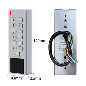 Controller di accesso in metallo impermeabile in lega di zinco tastiera 3000 utente lettore di schede Rfid sistema di controllo di accesso alla porta + Master Card Programer - Product Image 6
