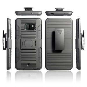 เคสป้องกันเต็มรูปแบบสำหรับ HTC U Ultra Case 3 in 1ซองคอมโบสำหรับ HTC U F100อัลตร้าพร้อมขาตั้งและคลิปหนีบเข็มขัด - Product Image 5