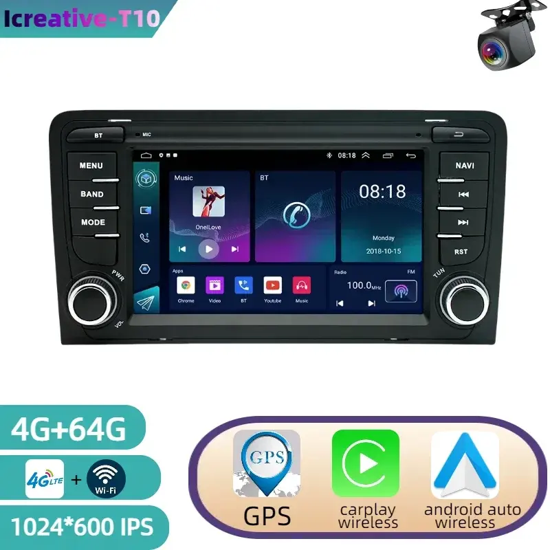 T10 4+64 Go 4G + caméra AHD