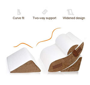 Bộ gối kê lưng chỉnh được bằng mút nhớt 4 món, gối hỗ trợ lưng để nằm trên giường, ngồi dậy sau phẫu thuật, ngủ - Product Image 2