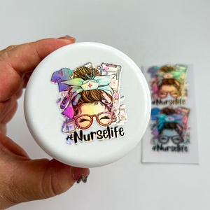 3D Permanent Custom Logo Printing Transfer Label Stickers Waterproof Adhesive DTF UV Transfer Stickers for Packaging Labels - Product Image 6