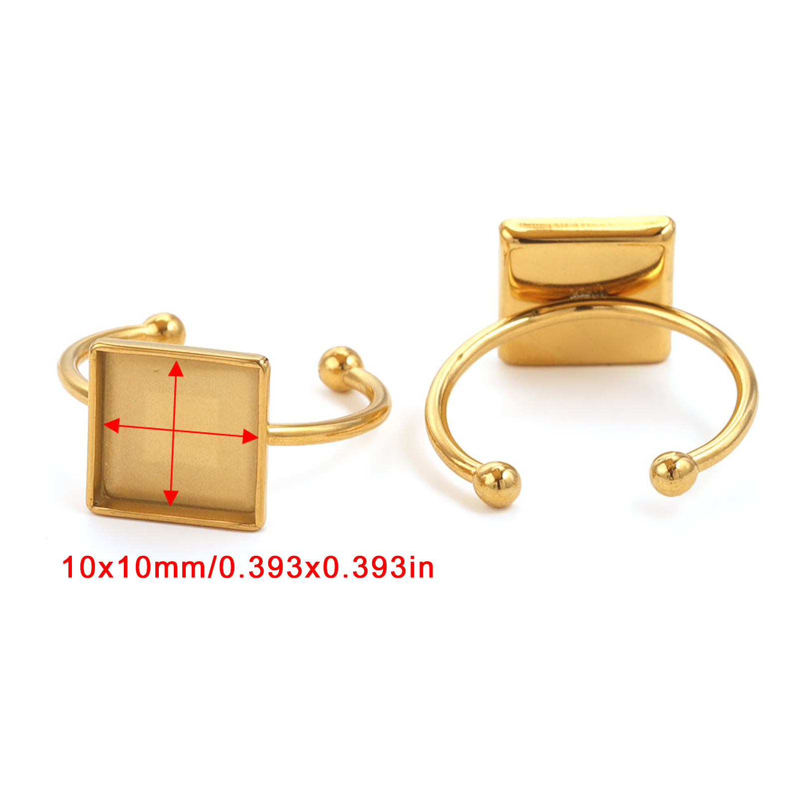 Gold-Square10mm
