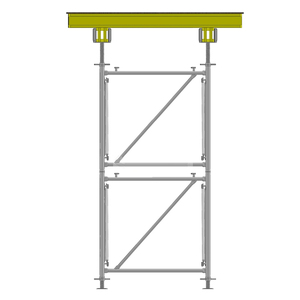 Sistema de andamio de marco de apuntalamiento X resistente LYQUEEN Marco de bloqueo V para construcción - Product Image 6