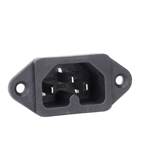 10A 250V AC Power Inlet <strong>Socket</strong> <strong>with</strong> Fuse Brass Plastic Material 2-Pin Plug for Electronics Compatible <strong>with</strong> UK US EU AU Standards - Product Image 4