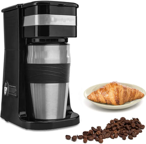0.42L Electric Coffee Machine with 1cup 1Single Cup Coffee Maker with 0.42ml Travel Mug - Product Image 1
